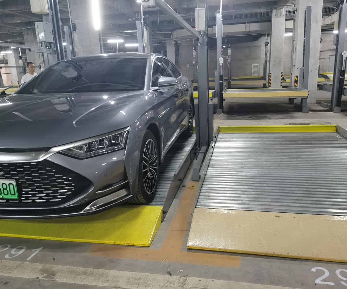 瀘水升降橫移式立體車庫改造