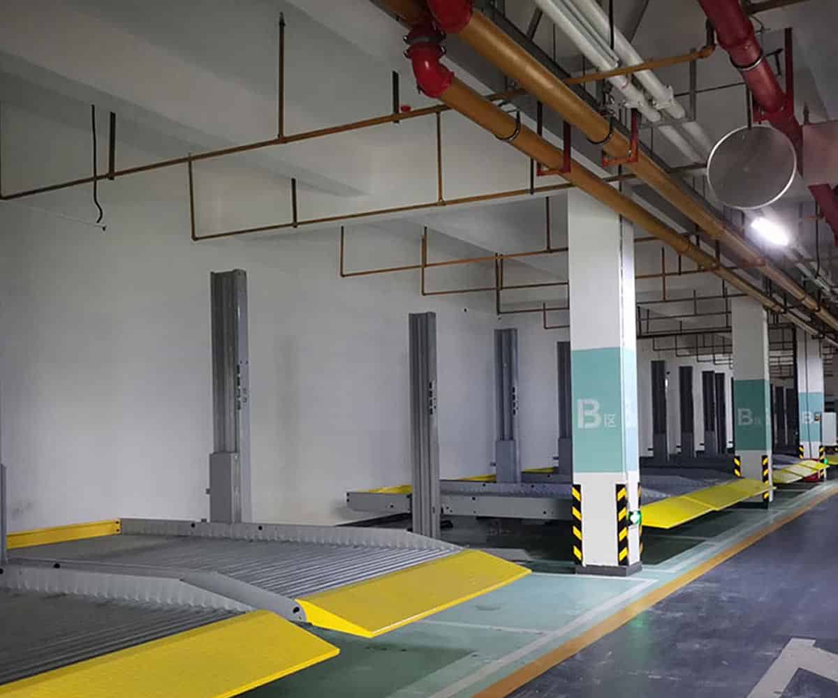 瀘水雙柱升降式機械式立體車庫租用