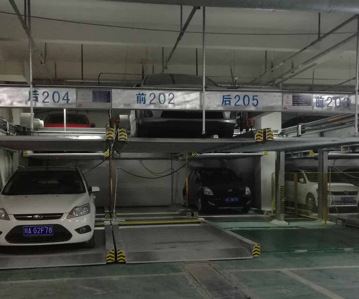 永善PSH7七層升降橫移機械式立體停車設(shè)備