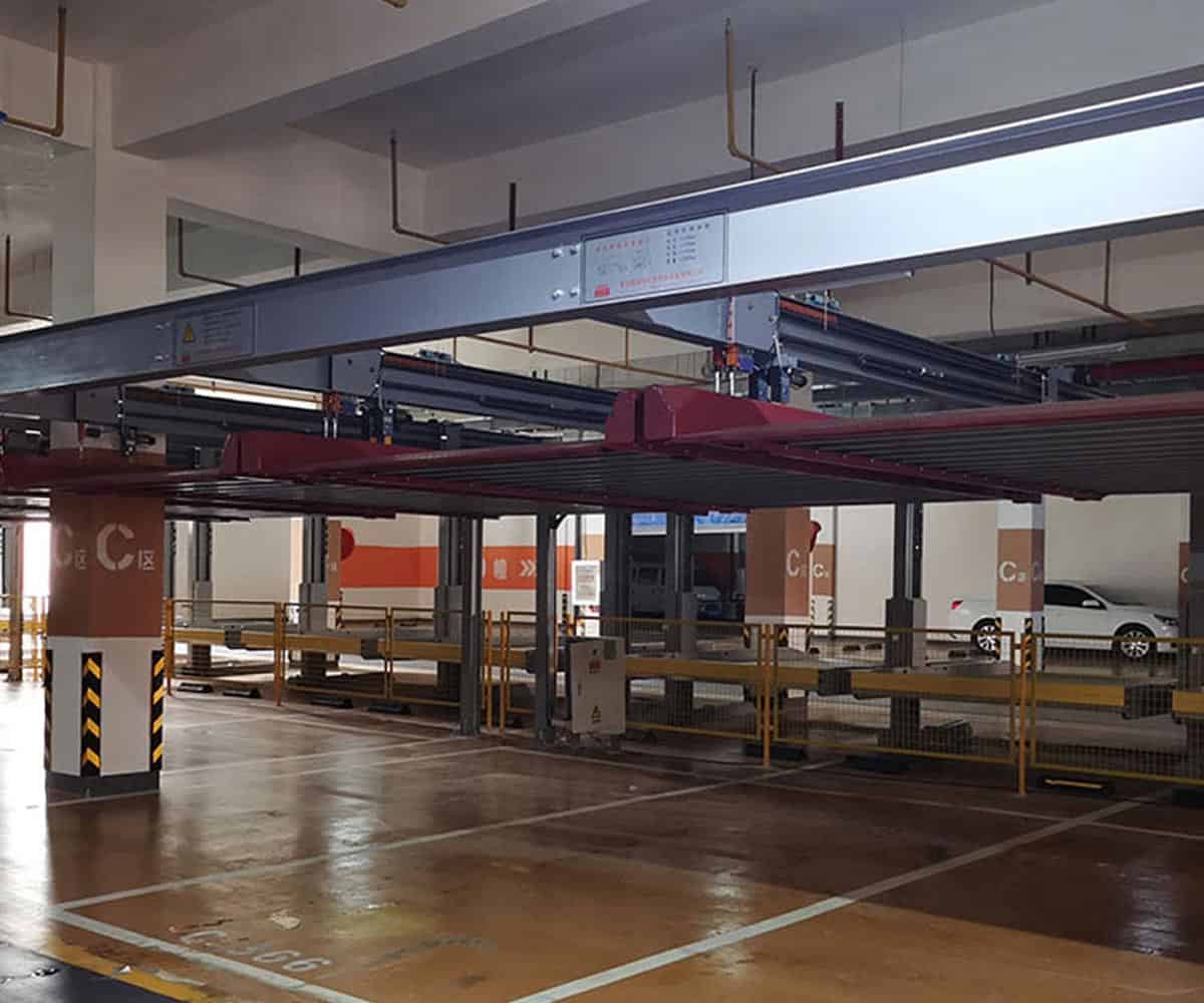 白玉四柱式簡易升降立體車庫設(shè)備